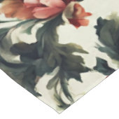 バロイタリアンーク。シックな花葉と花 テーブルクロス (アングル)