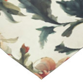 バロイタリアンーク。シックな花葉と花 テーブルクロス (アングル)