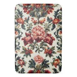 バロイタリアンーク。シックな花葉と花 バスマット