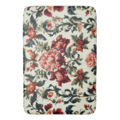 バロイタリアンーク。シックな花葉と花 バスマット (正面縦)