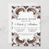 バロエレガントクのリハ結婚ーサルディナー 招待状 (正面)