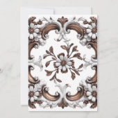 バロエレガントクのリハ結婚ーサルディナー 招待状 (裏面)