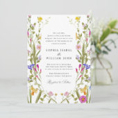 バロエレガントクフランスのガーデン結婚フローラ 招待状 (スタンド正面)