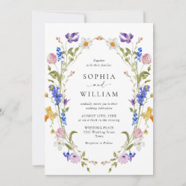 バロエレガントクフランスのガーデン結婚フローラ 招待状