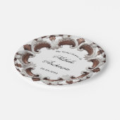 バロエレガントク結婚のフレームブライダルシャワー ペーパープレート (アングル)