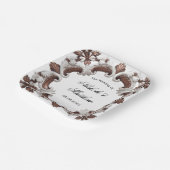 バロエレガントク結婚の枠 ペーパープレート (傾斜あり)