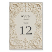 バロエレガントク結婚ス テーブルナンバー (裏面)