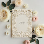 バロエレガントク結婚ス 招待状