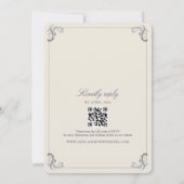 バロエレガントク結婚ス 招待状 (裏面)