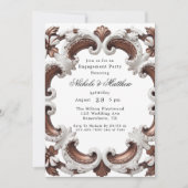 バロエレガントク結婚婚約パーティ 招待状 (正面)