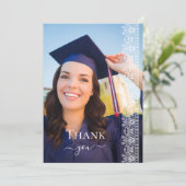 バロエレガントケビクトリアンレース卒業写真 サンキューカード (スタンド正面)