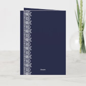 バロエレガントケビクトリアンレース卒業写真 サンキューカード (裏面)