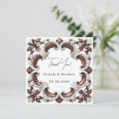 バロエレガントケロココスタイル結婚ズ サンキューカード (スタンド正面)