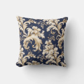 バロエレガントークとダマスクの装飾：ヴィンテージ華美 クッション (正面)
