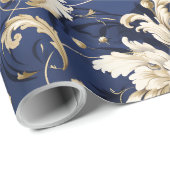 バロエレガントークとダマスクの装飾：ヴィンテージ華美 ラッピングペーパー (ロールコーナー)