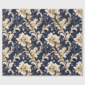 バロエレガントークとダマスクの装飾:ヴィンテージ華美 ラッピングペーパー (フラット)