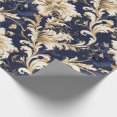 バロエレガントークとダマスクの装飾:ヴィンテージ華美 ラッピングペーパー (角)
