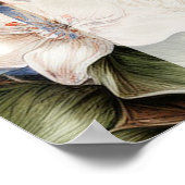 バロエレガントークフローラアーチ21歳の誕生日パーティー ポスター (角)