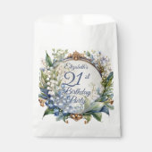 バロエレガントークフローラフレーム21歳の誕生日パーティー フェイバーバッグ (正面)