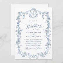 バロエレガントークブルーフランスのガーデン結婚フローラ