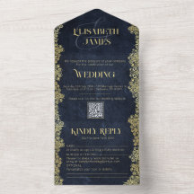 バロエレガントーク海軍と金ゴールドクラスシック結婚ズ