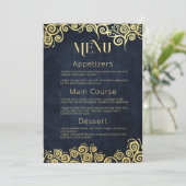 バロエレガントーク海軍と金ゴールドクラスシック結婚ズ メニュー (スタンド正面)