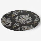 バロエレガントーク・ダマスク ペーパープレート (アングル)