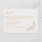 バロケエレガントチノイスリーヴィンテージウェディング詳細 エンクロージャーカード (正面)