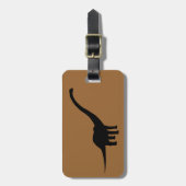 バロサウルスディノ恐竜 ラゲッジタグ (正面縦)