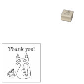 バロス猫スタンプ ラバースタンプ (押印)