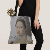 バロックかわいらしモノグラパーソナライズされたム前の夜明け トートバッグ (クローズアップ)