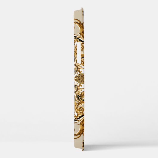 バロックとヒョウの出会い：黄金の背景 Case-Mate iPhoneケース (裏面 / 右)