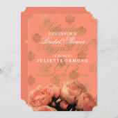 バロックと牡丹 – Bridal Shower Invitation 招待状 (正面/裏面)