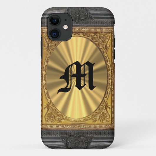 バロックと金ゴールド Case-Mate iPhoneケース (裏面)