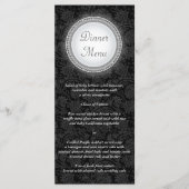 バロックのエボニーのプラークのメニューラックカード メニュー (正面)