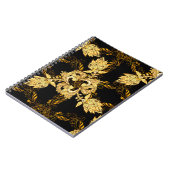 バロックのオーナメントにシームレスな東洋スタイル ノートブック (左側)