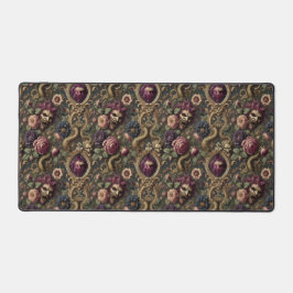 バロックのバトルと開花 – ゴシックビクトリアン体 デスクマット