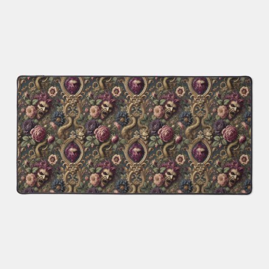 バロックのバトルと開花 – ゴシックビクトリアン体 デスクマット (正面)