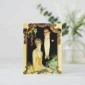 バロックのフレームフォーマルカップル ポストカード (スタンド正面)