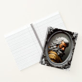 バロックの灰色の髪の約聖書ブラックマンジャーナル ノートブック (内部)