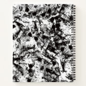 バロックの灰色の髪の約聖書ブラックマンジャーナル ノートブック (裏面)