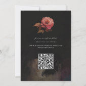 バロックの華麗な花の写真 セーブザデート (裏面)