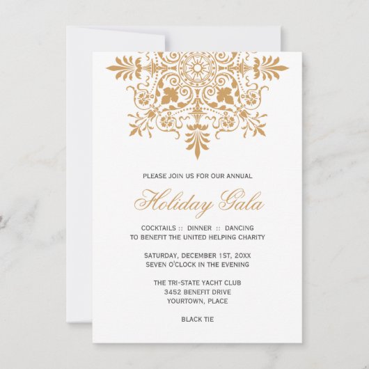バロックアンバーガーディアルホリデーガラ 招待状 (正面)