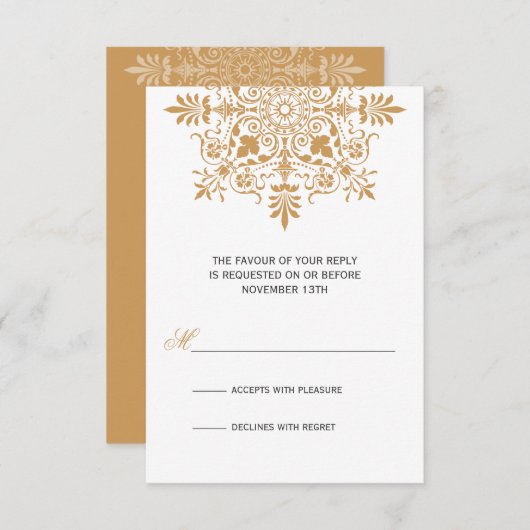 バロックアンバーガーディアルホリデーガラRSV 出欠カード (正面/裏面)