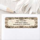 バロックインスパイアデザイン – エイジングストーン ラベル (インサイチュ)