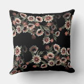 バロックインスパイアボタニカルソフトピンクスとグリーン クッション (裏面)