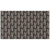 バロックインスパイアボタニカルソフトピンクスとグリーン テーブルクロス (正面(横))