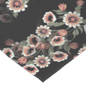 バロックインスパイアボタニカルソフトピンクスとグリーン ミディアムテーブルランナー (コーナー)