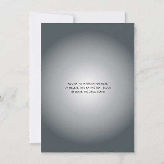 バロックエレガンスシルバーホ企業のリデーパーティー 招待状 (裏面)