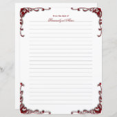 バロックエレガンスライニング紙シート (正面/裏面)